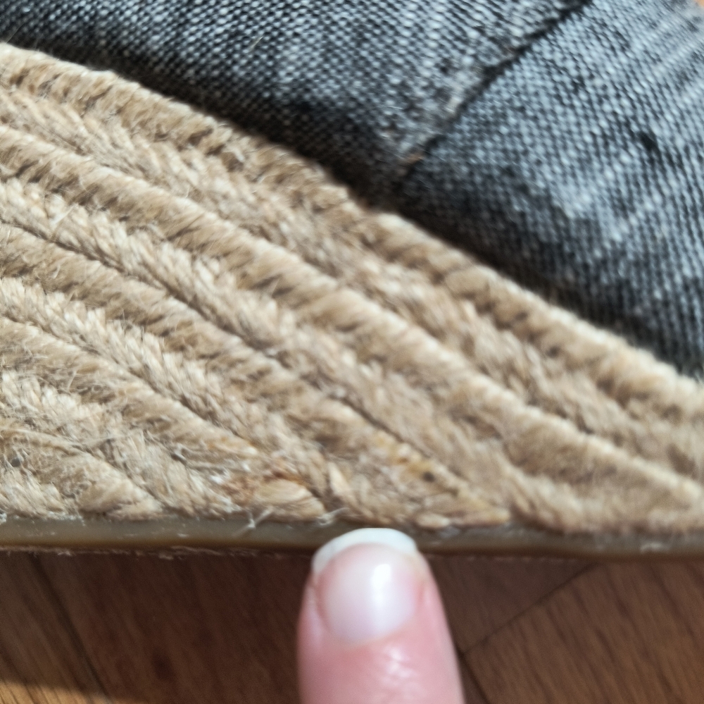 Toms laced espadrille wedges, size 7.5, gray 🩶 - Picture 7 of 11